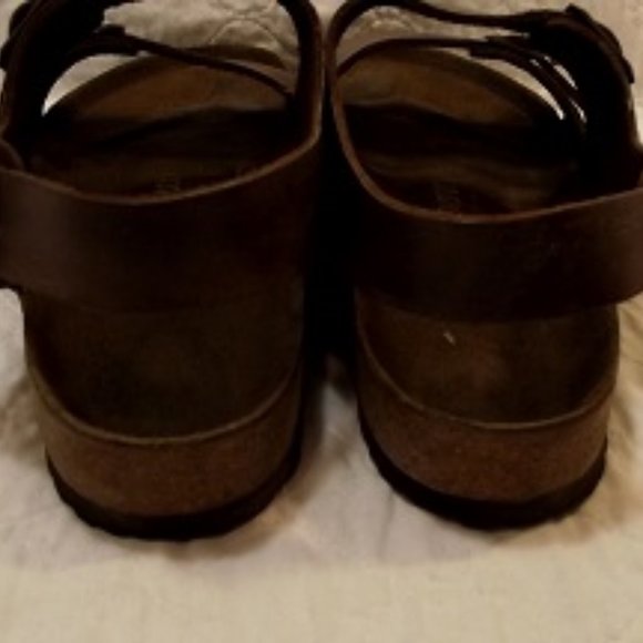 BIRKENSTOCK Men's Milano Sandal, EU43, M10 Brown - Picture 6 of 13